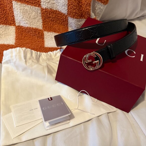 Gucci Belt with Interlocking G buckle - NEW Condtion - Picture 2 of 16